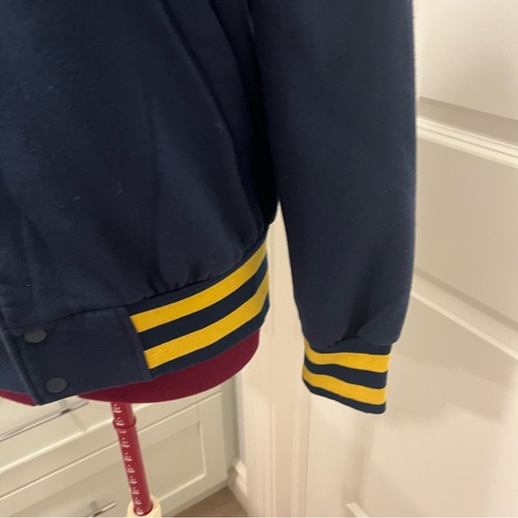 Vintage UNIVERSITY OF MICHIGAN Wolverine Varsity Letterman Jacket | Snap Front - Picture 4 of 13